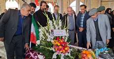مراسم هفتمین روز شهادت شهید پوریا رستمی هفشجانی در گلزار شهدای هفشجان 