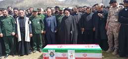 گلزار شهدای بازفت میزبان سرباز جوانی شد که در کنار قهرمانان دیارش آرام گرفت