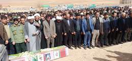پیکر مطهر شهید مهدی عباسی در جوار امامزاده عباسعلی روستای برجویی آرام گرفت